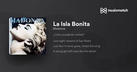 Madonna - La Isla Bonita lyrics | Musixmatch