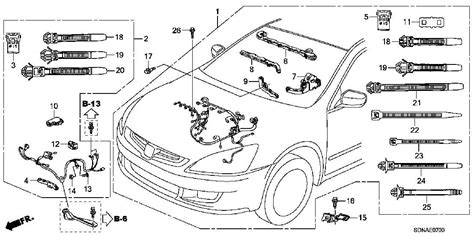 Exploring The Anatomy Of A 2007 Honda Accord A Parts Diagram