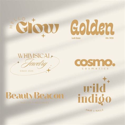 logo bundle makeup artist beauty salon lash extensions nail salon