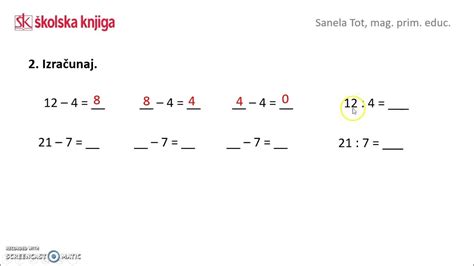 Dijeljenje Brojeva Do 100 Vježbanje I Ponavljanje Youtube