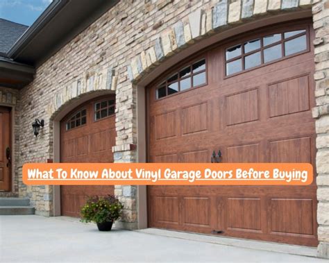 Vinyl Garage Doors Costs Advantages Disadvantages Factors