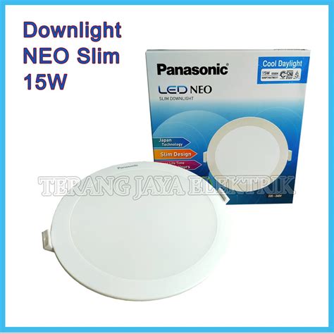 Jual Downlight Slim Led Neo Watt Bulat Ib K Putih Panasonic