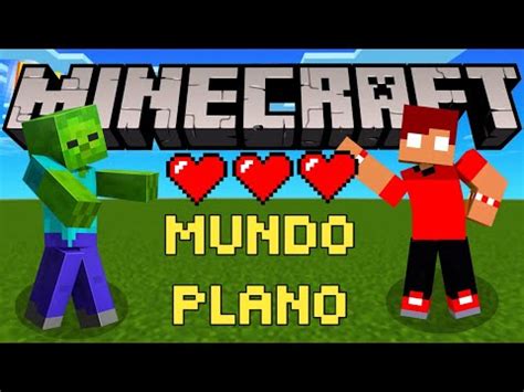 Tentando Sobreviver Num Mundo Plano No Minecraft Youtube