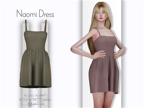 The Sims Resource Naomi Dress Acn