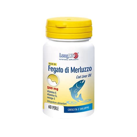 LONGLIFE OLIO FEGATO MERLUZZO 500 MG 60 PERLE