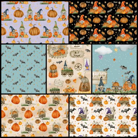 Halloween Scrapbook Paper Pack | Card Stock | Craft Supplies