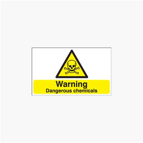 Warning Dangerous Harmful Chemicals Safety Sign Uk