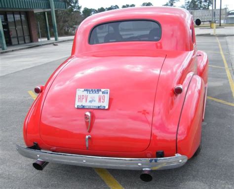 1939 Chevrolet Business Coupe Streetrod Red All Steel For Sale In