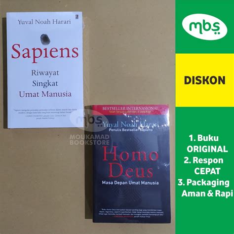 Jual PAKET BUKU SAPIENS HOMO DEUS Yuval Noah Harari Shopee Indonesia