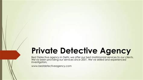 Ppt Private Detective Agency Powerpoint Presentation Free Download Id 13047719