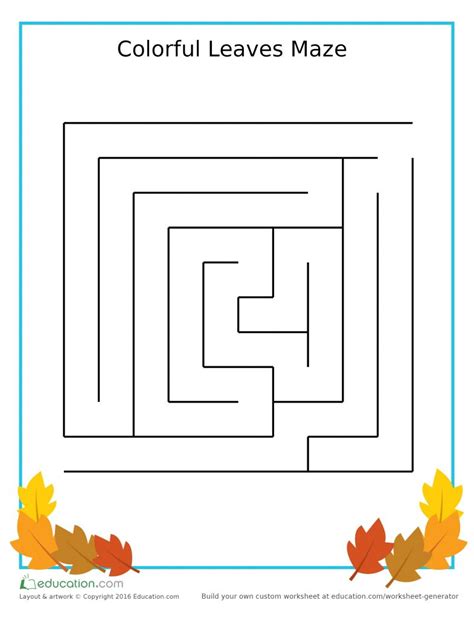 Fall Maze Printable