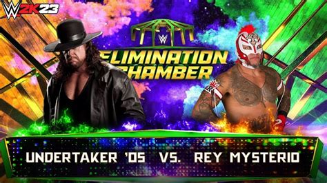 Full Match Undertaker 05 Vs Rey Mysterio Elimination Chamber WWE