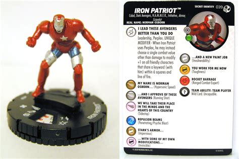 Heroclix 039 Iron Patriot Spider Man And Venom Absolute Carnage