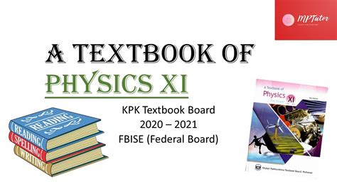 A Textbook Of Physics Xi Kpk Board Fbise New Book