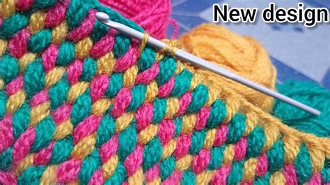 Easy Crochet Baby Blanket Zigzag Spike Pattern For Beginners