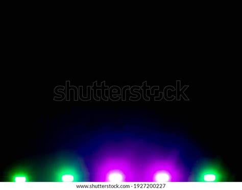 Colored Lights Stage Lighting Black Background Stock Photo 1927200227 ...