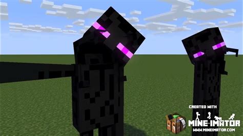 2 Enderman Idle Sounds And Screams And Stareing Minecraft Animation