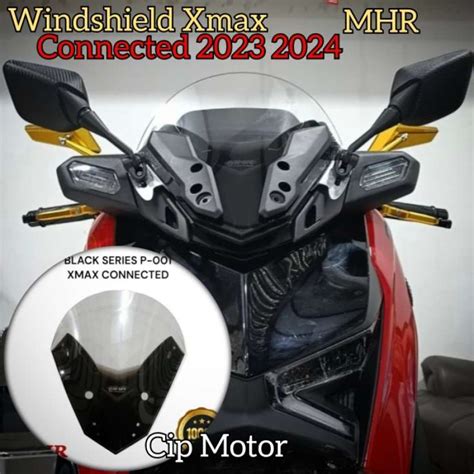 Promo Visor Windshield Xmax Connected Mhr Black Series Pendek