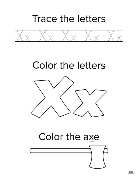 Letter X Worksheets 50 Free Printables Printabulls Worksheets Library