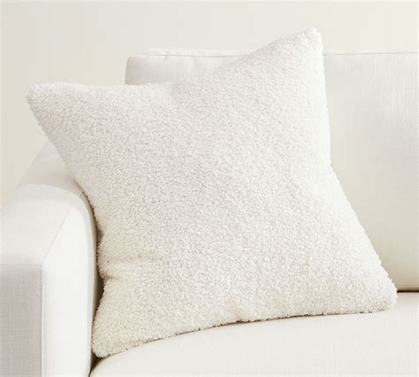 Cozy Teddy Faux Fur Throw Pillow Pottery Barn