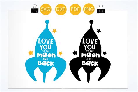 Love Vector I Love You To The Moon And Back Svg Lovely Cutting Cut