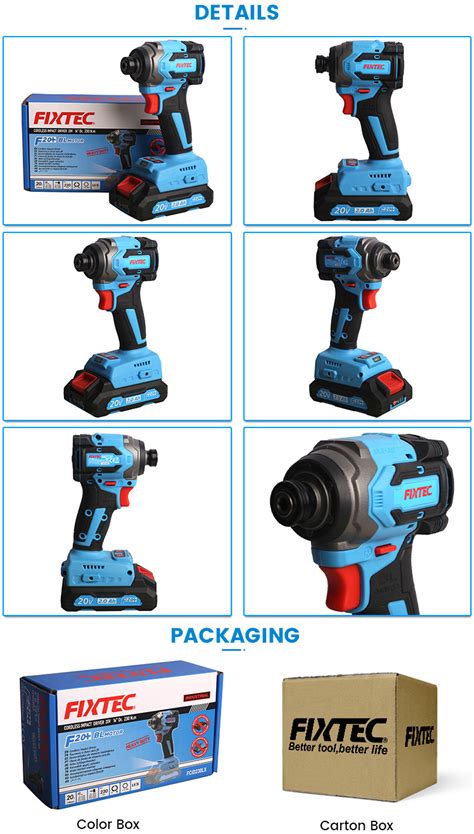 FIXTEC 20V Cordless Brushless Impact Driver