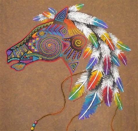 Native Art Indian Horses Native American Horses Native American Art