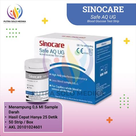 Jual Sinocare Safe Accu 2 Strip Uji Gula Darah Isi 50 Strip Bonus