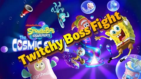 SpongeBob SquarePants The Cosmic Shake Twitchy Boss Fight YouTube