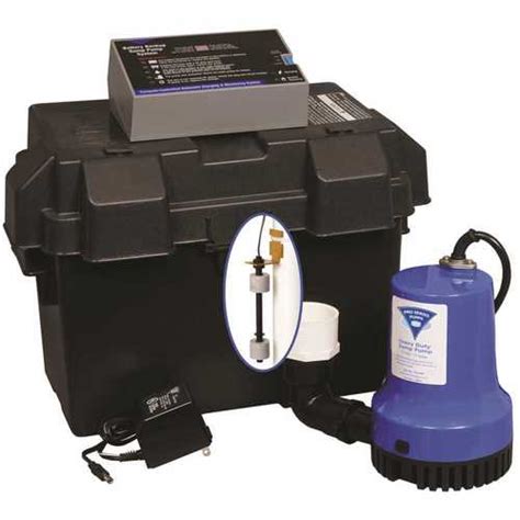 Glentronics Inc Phcc 1730 Phcc Pro Series Glentronics 1730 Battery Backup Sump Pump System Blue