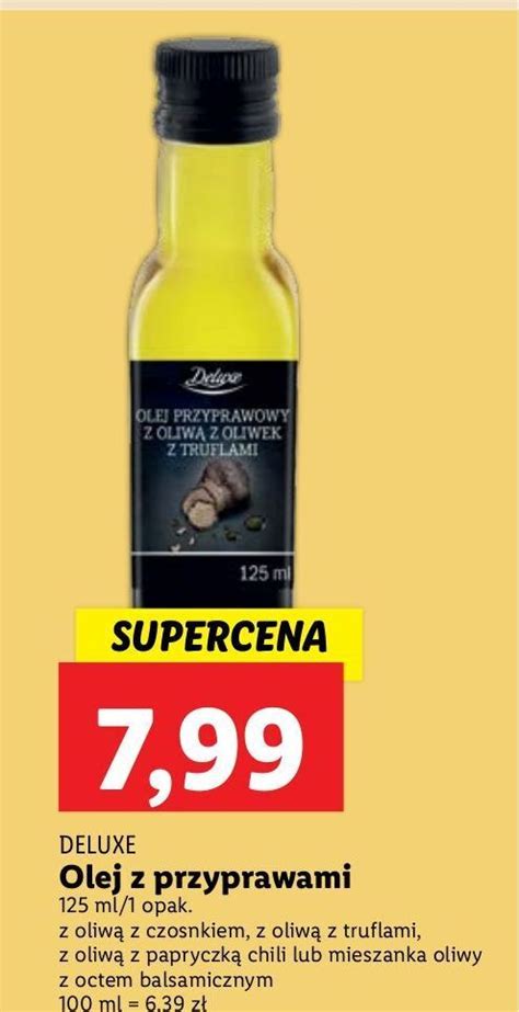 Promocja Olej Z Oliw Truflami Deluxe Lidl