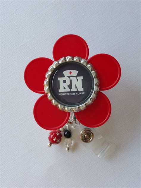 Retractable Vial Cap Badge Reel Rn Id Holder Etsy Badge Reel Vials