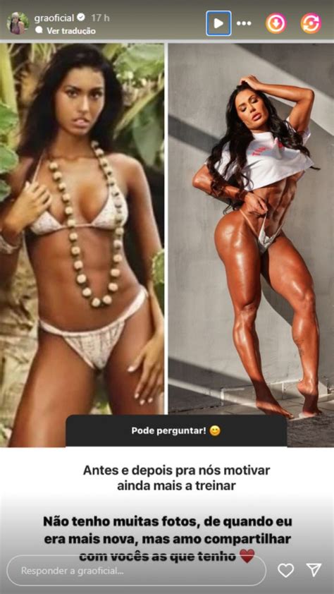 Gracyanne Barbosa Impressiona A Web Ao Mostrar Antes E Depois Veja