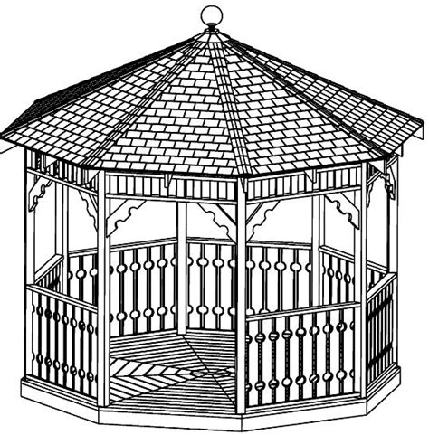 Custom Gazebo Plans 12ft Octagon Gazebo Blueprints Ssp Dl Gz12 1495 Super Shed Plans