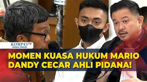 FULL Kuasa Hukum Mario Dandy Cecar Ahli Pidana Dari JPU Di Sidang