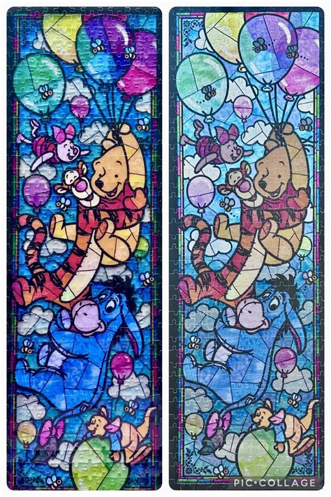 Tenyo Stained Glass Winnie The Pooh 456 Pieces Rjigsawpuzzles