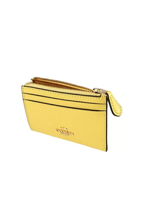 Buy Coach Coach Mini Skinny Id Card Case In Retro Yellow 88250 2024 Online Zalora Singapore