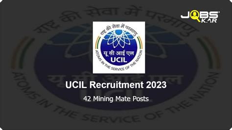 Ucil Recruitment Walk In For Mining Mate Posts