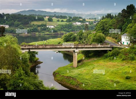 Portomarin Province Lugo Spain Europe Camino De Santiago Stock