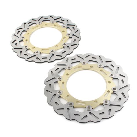 1 Pair Front Brake Discs Rotors For Kawasaki Ninja 650 Abs Z650 Z900 Rs