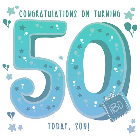 Son 50th Birthday Cards | Boomf