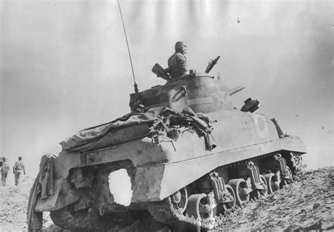 M4 Sherman Tank Battle of Kasserine Pass Tunisia North Africa 1943 ...