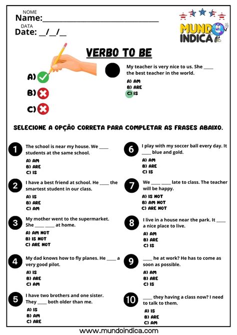 Atividade De Inglês 6 Ano Verbo To Be Ensino😕 Desbloqueie Bônus Sem Depósito