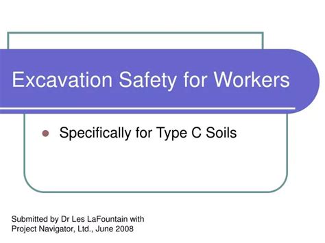 Ppt Excavation Safety For Workers Powerpoint Presentation Free