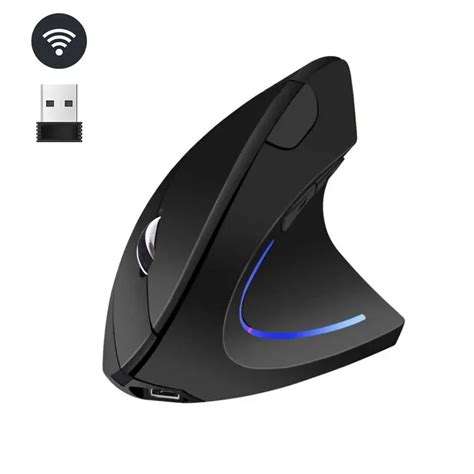 Mouse Vertical Ergon Mico Sem Fio Pc Laptop Office Gaming Mouse Dpi