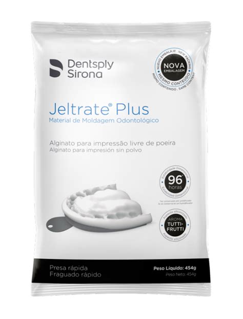 Alginato Jeltrate Plus 454g DENTSPLY SIRONA Sou Odonto