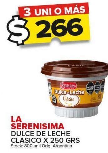 Dulce De Leche La Seren Sima Cl Sico X G Oferta En Carrefour Maxi