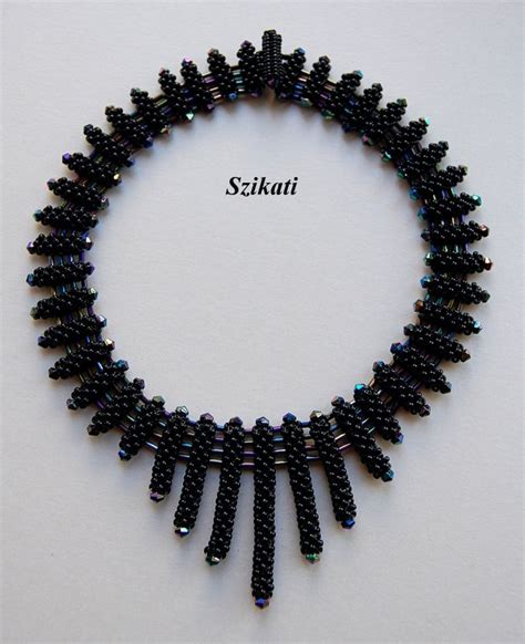 21228329 651×800 Beaded Bib Necklace Bead Work Beadwork Necklace