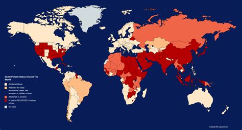 Death Penalty Status Around The World : r/MapPorn