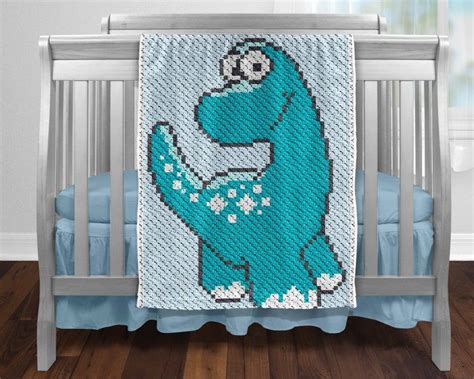 C2c Crochet Blanket Afghan Crochet Patterns Crochet Dinosaur Patterns